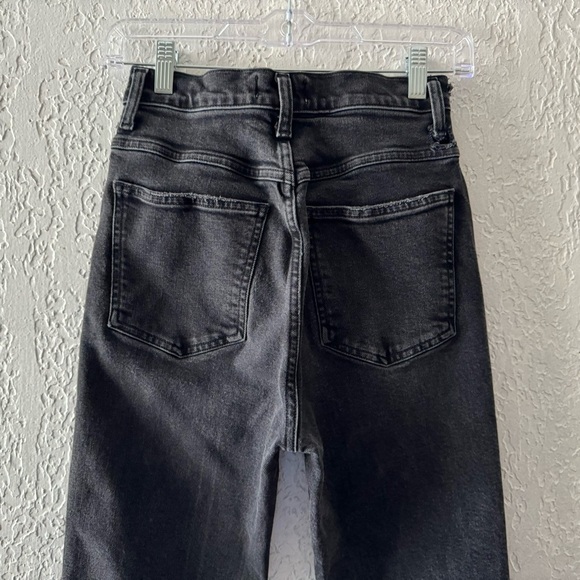 Agolde 90s Pinch Jeans Pant High Straight Black Denim Dark Classic Minimalist 25 - Picture 10 of 14